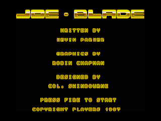 Tetris title screen for Amiga